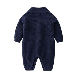 2 Baby Cable Knit One-piece Sweaters Set