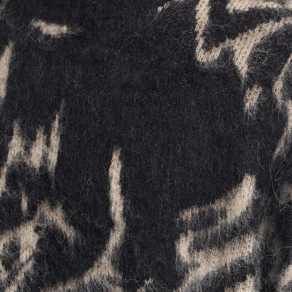 Alpaca Wool Brushed Jacquard Sweater Men