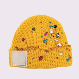 7ea9c4ad-062f-4baf-9dc9-9104e3e5be92 Crystal Distressed Rhinestone Beanie