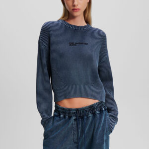 bb1864f8-6dc9-4e8a-8297-21296e264f92 Acid Wash Cropped Sweater Women