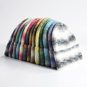 d6fb8bba-f958-402a-99ba-910040a08805 Colorful Striped Gradient Beanie