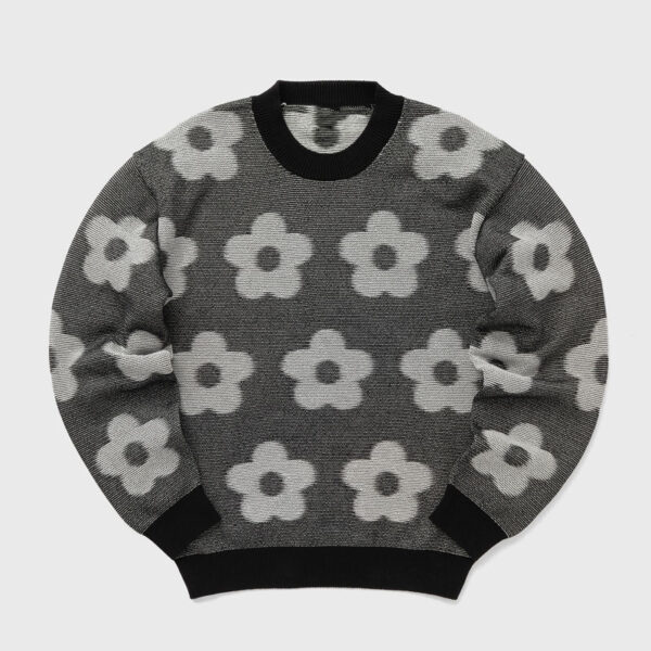Flower Spot Jacquard Sweater - Image 2