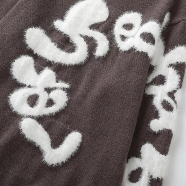 Letter Jacquard Sweater Men - Image 4
