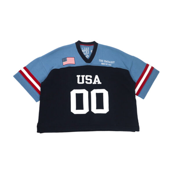Embroidered Football Knit Jersey - Image 5