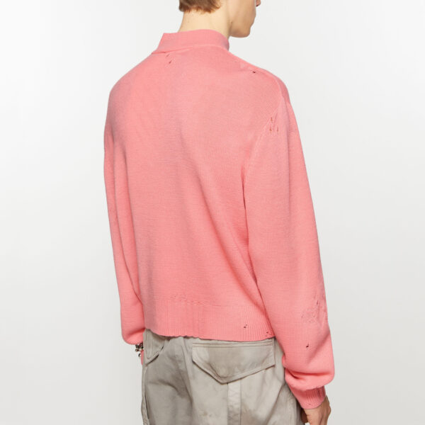 Distressed Full Zip Cardigan - Image 4
