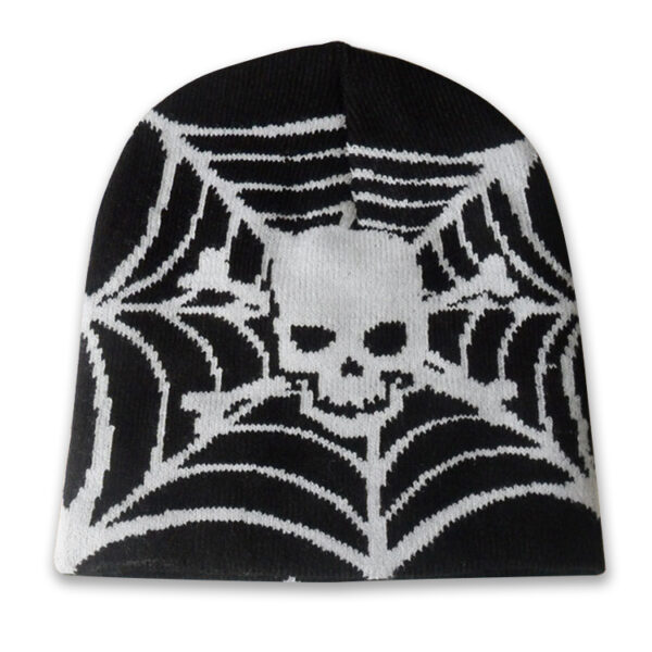 Skull Knitted Beanie Unisex - Image 4