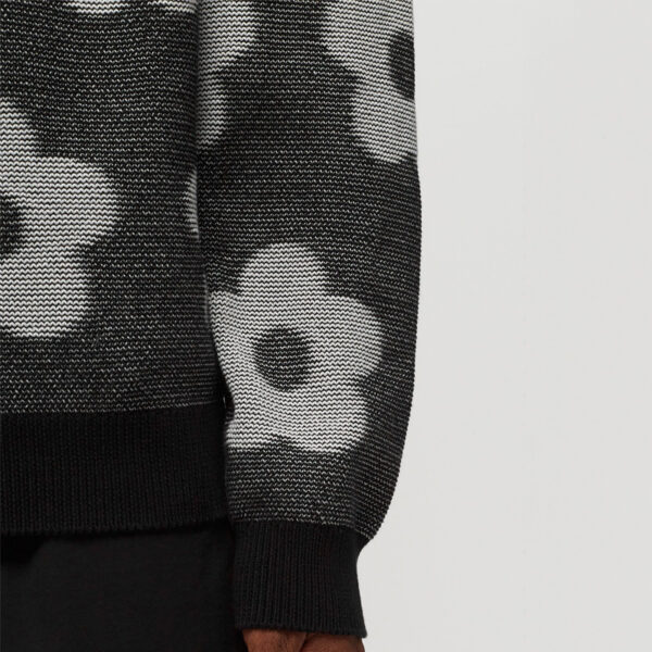 Flower Spot Jacquard Sweater - Image 3