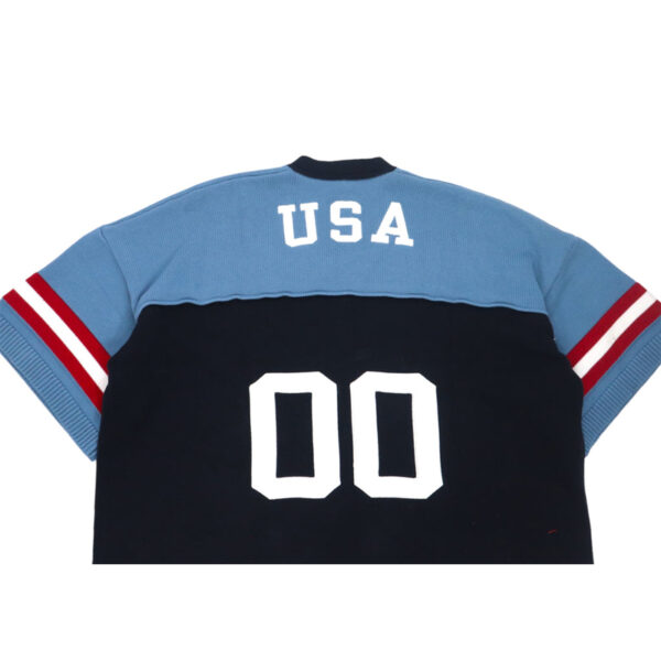 Embroidered Football Knit Jersey - Image 6