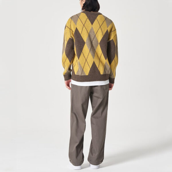 Argyle Mohair Sweater Men - Image 5