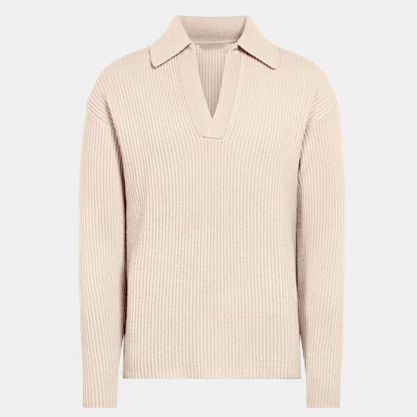 Cashmere Wool Polo Sweater - Image 3