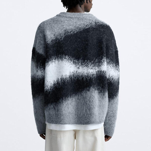 Jacquard Mohair Sweater Men - Image 3