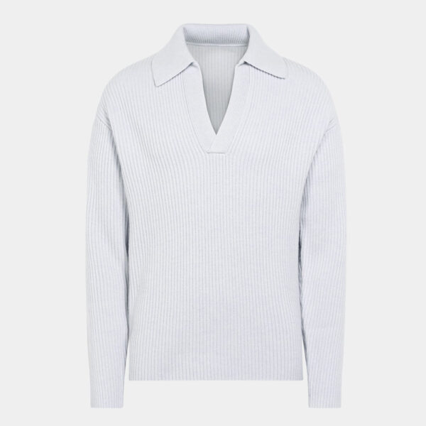 Cashmere Wool Polo Sweater - Image 5