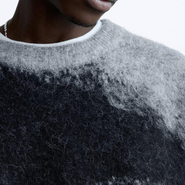 Jacquard Mohair Sweater Men - Image 6