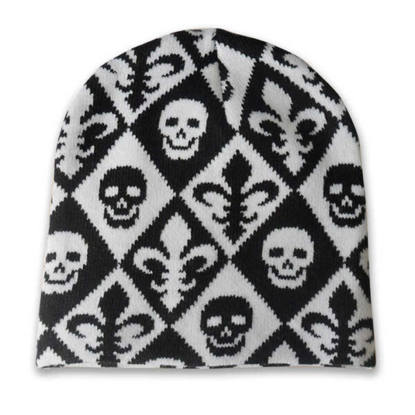 Skull Knitted Beanie Unisex - Image 6