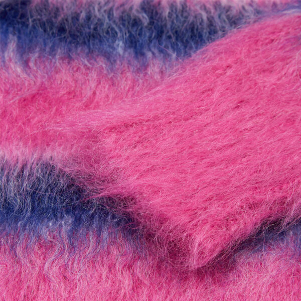 Striped Mohair Hoodie Women - Image 6