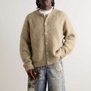 Mohair Wool Cardigan Sweater