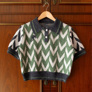 Vintage Football Knitted Polo
