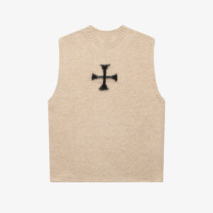 Brushed Cross Knitted Ves
