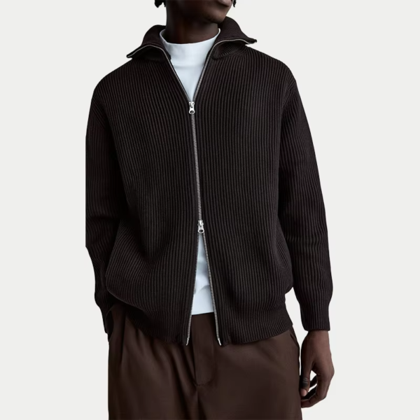 Zip Up Cardigan Sweater - Image 2