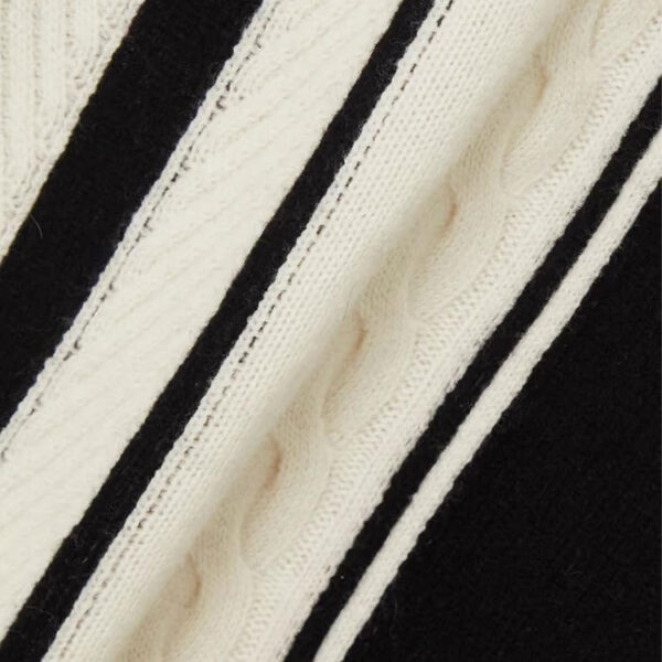 Contrast Color Stripe Knit Dress - Image 5