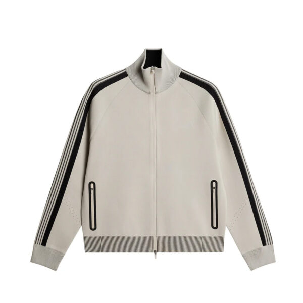 Jacquard Zip Cardigan Sweater - Image 2