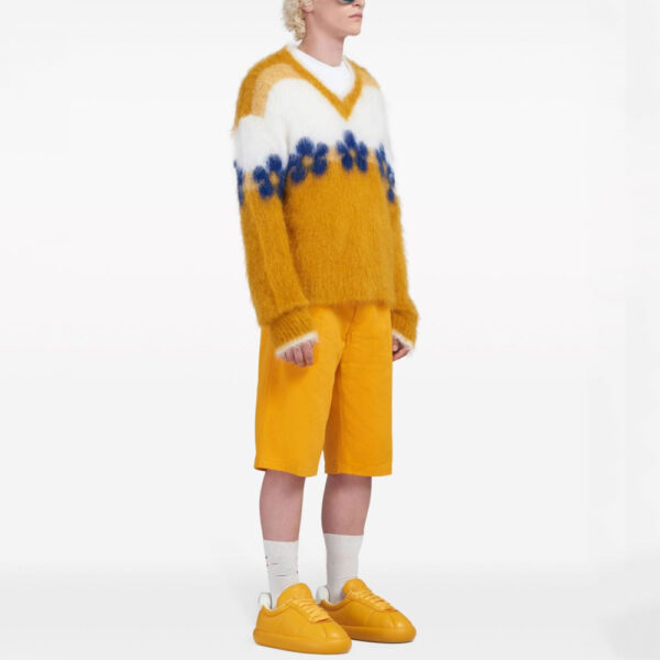 Floral Intarsia Mohair Sweater - Image 4