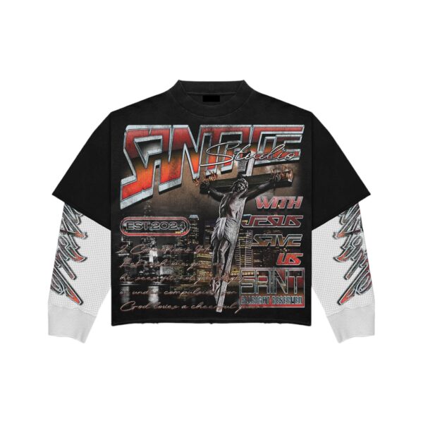 Double Layer T Shirt Men - Image 4