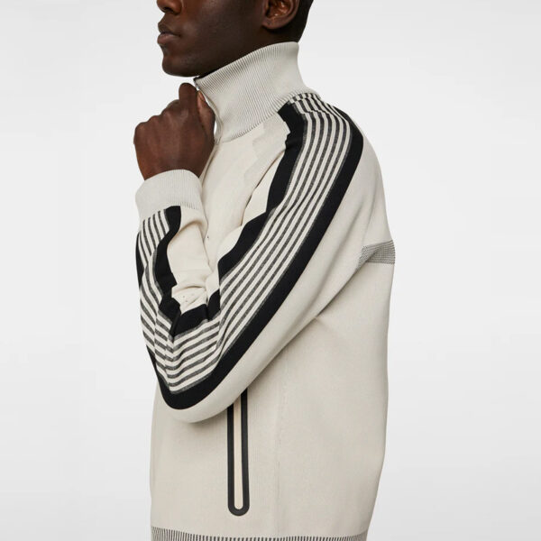Jacquard Zip Cardigan Sweater - Image 5