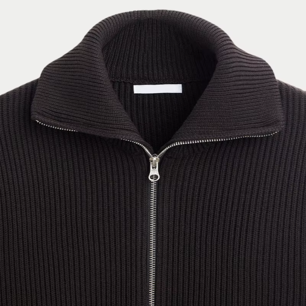 Zip Up Cardigan Sweater - Image 6