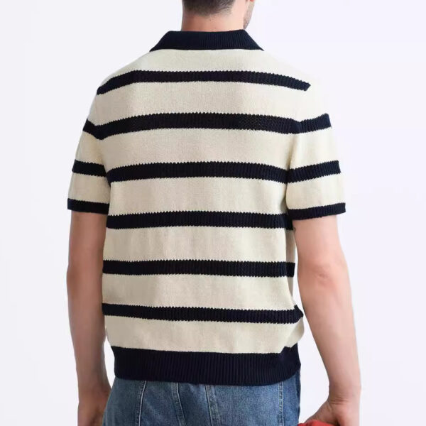 Cotton Polo Shirt Sweater - Image 5